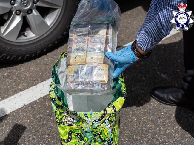 Investigators also found about $100,000 in cash. Picture: AFP