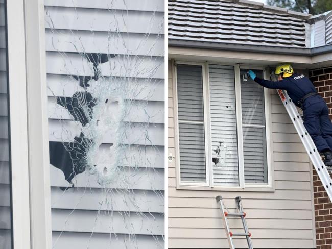 Police were called to a Marsden Park address about 10.45pm on Thursday following reports shots had been fired into a house on Steeple Place.Picture: NewsWire / Damian Shaw