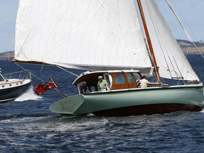 Australian Wooden Boat Festival - Parade of Sail pictured from the Young Endeavor PICTURE: MATT THOMPSON