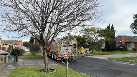 The normally quiet street was somber following the fire with a steady flow of nearby residents taking a look at the aftermath. Picture: Nilsson Jones