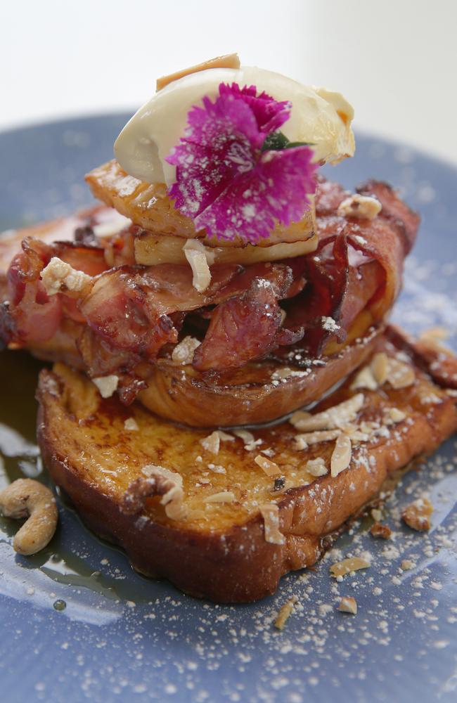 French toast made by Sydney cafe Mowbray Eatery. Picture: Adam Ward