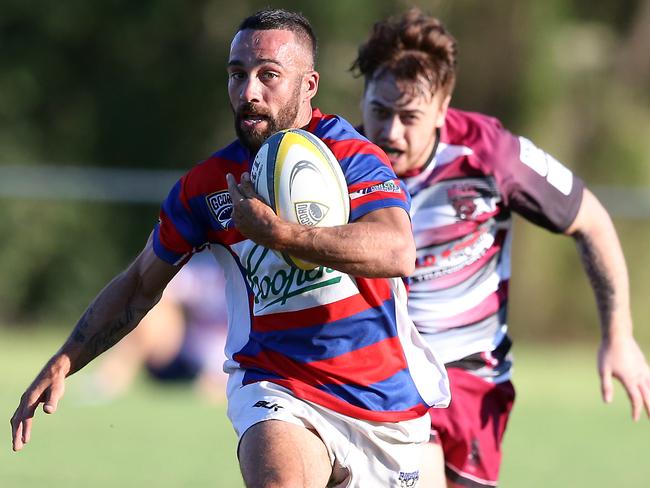 Bond Pirates’ Damien Timms was named at fullback in the Bulletin’s GCDRU Team of the Year. Picture: Richard Gosling