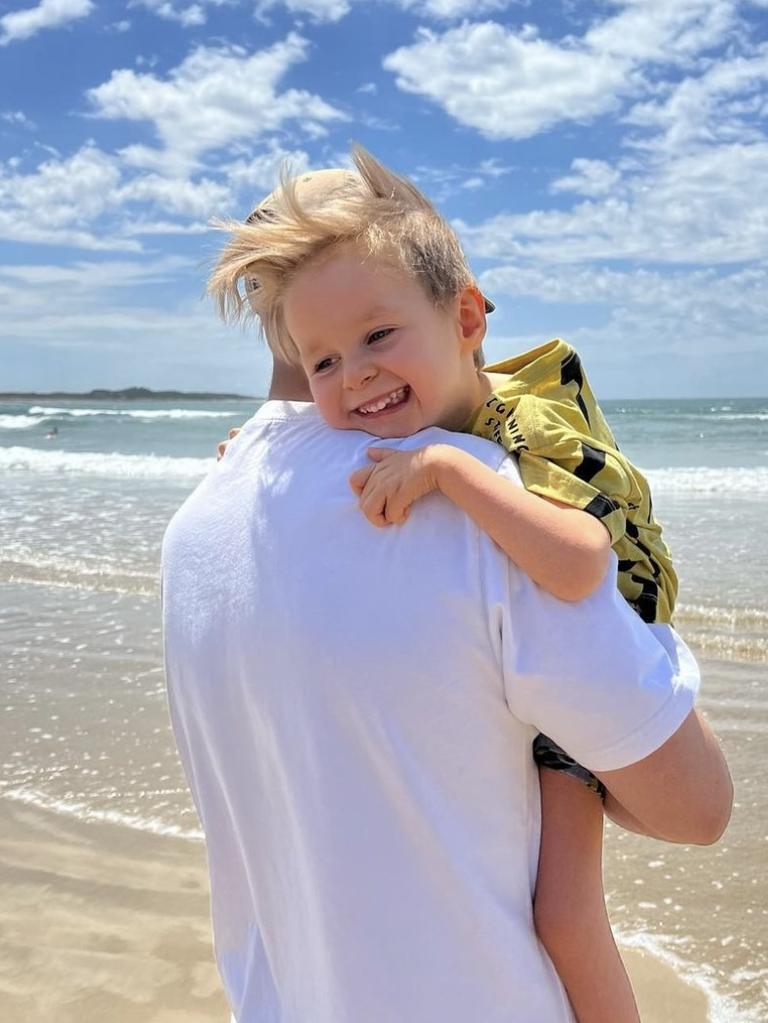 Gary Ablett with son Levi. Pic: Instagram