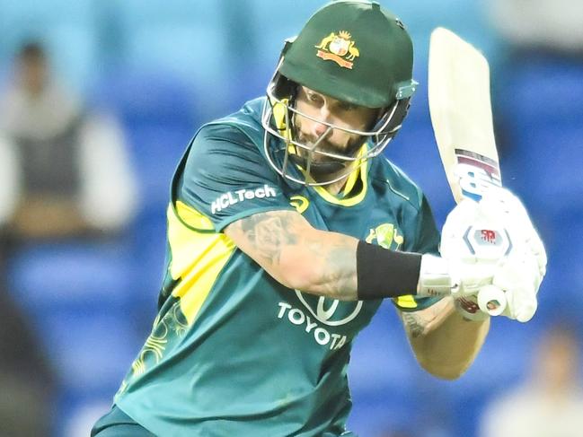 HOBART, AUSTRALIA - FEBRUARY 09: Matthew Wade of Australia bats during game one of the Men's T20 International series between Australia and West Indies at Blundstone Arena on February 09, 2024 in Hobart, Australia. (Photo by Simon Sturzaker/Getty Images)