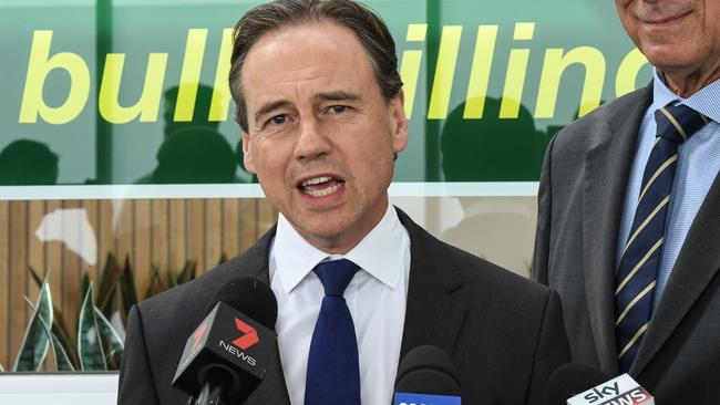 Minister for Health and Sport Greg Hunt. Picture: AAP.