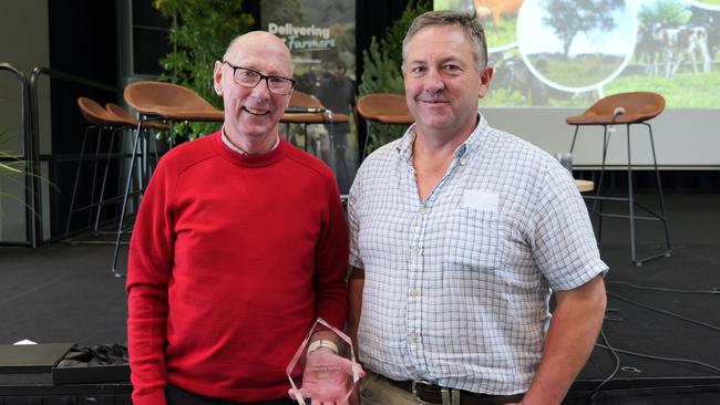 Dairy consultant John Mulvany with ADF president Ben Bennett