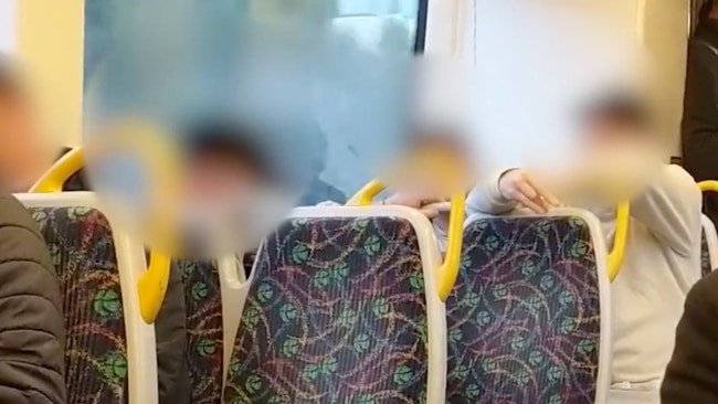 The passengers were blaring music on public transport. Image: Yahoo! News