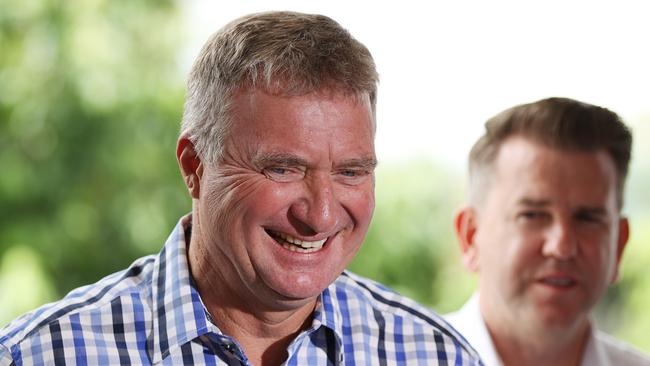 LNP MP for Ipswich West Darren Zanow will retire from Queensland parliament in October after being diagnosed with a brain condition. Picture: Lachie Millard