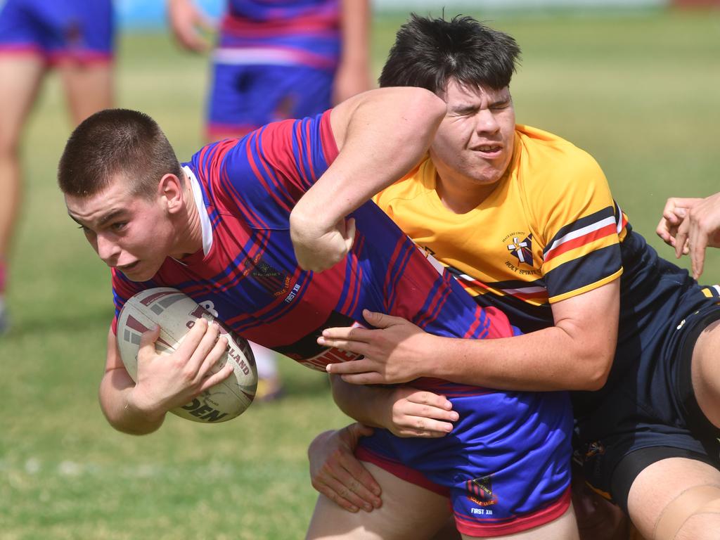 Aaron Payne Cup at Jack Manski Oval. Holy Spirit against St Augustine College. Saints' Cooper Meares. Picture: Evan Morgan