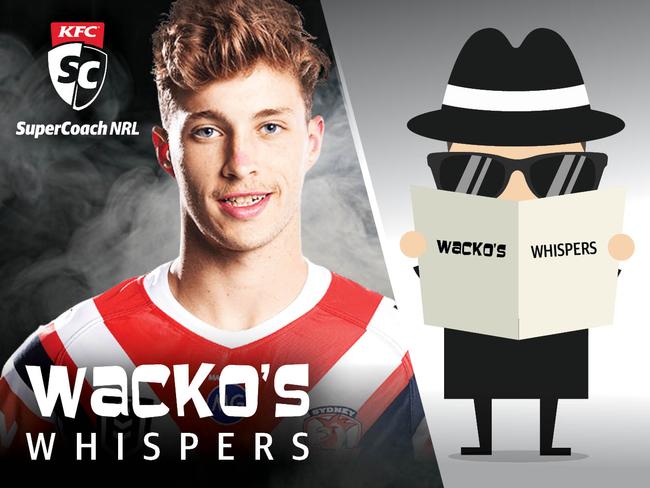 Wacko is backing Sam Walker and Cooper Johns for NRL debuts in 2020.