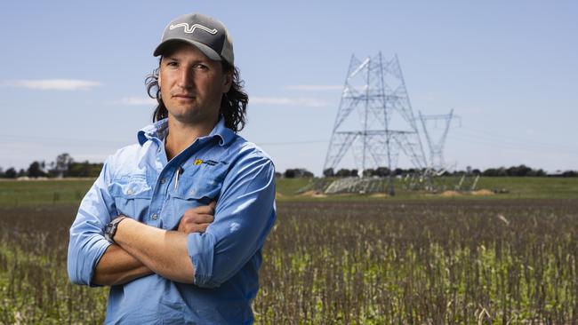 Farmer James Petersen has to get a workplace health and safety lecture before he accesses a section of the paddock that he has been going to since he could wal.. Picture: Ash Smith