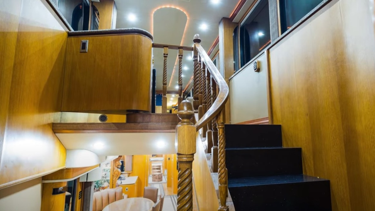 Stairs to the second floor. (Picture: YouTube/Ridiculous Rides)