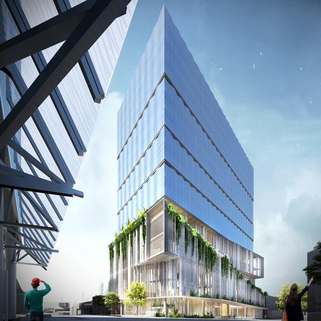 Artist’s impression of Consolidated Properties’ office project at 895 Ann St, Fortitude Valley, Brisbane.