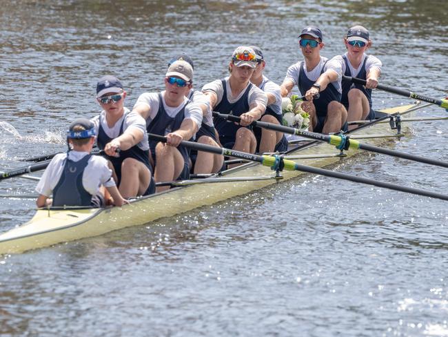 Rowing students have previously boasted that they train for 4000km and 300 hours for one race. Picture: Tony Gough