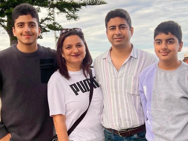 The Sikka family. Picture: Supplied