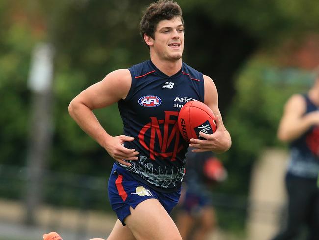 Angus Brayshaw is back for Melbourne. Picture: Wayne Ludbey