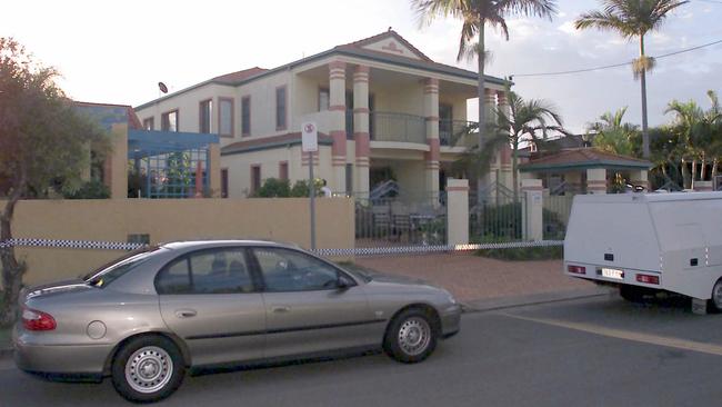 Michael Davies, 54, was found shot dead at his shared Paradise Point two-storey duplex.
