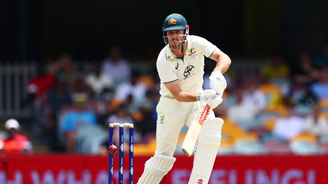 Mitch Marsh is averaging just 10.42 with the bat and 46.33 with the ball for the series (Photo by Chris Hyde/Getty Images)