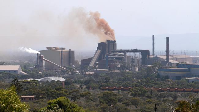 Whyalla on South Australia’s Eyre Peninsula, where many contractors owed money by Sanjeev Gupta’s steelworks, are in dire financial stress. Picture: Dean Martin