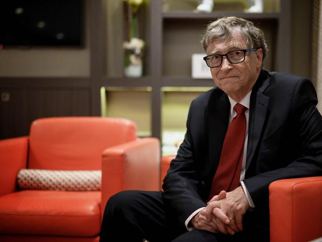 (FILES) In this file photo US Microsoft founder, Co-Chairman of the Bill & Melinda Gates Foundation, Bill Gates, poses for a picture on October 9, 2019, in Lyon, central eastern France, during the funding conference of Global Fund to Fight AIDS, Tuberculosis and Malaria. - Microsoft on Friday announced that co-founder Bill Gates has left its board of directors to devote more time to philanthropy. (Photo by JEFF PACHOUD / AFP)