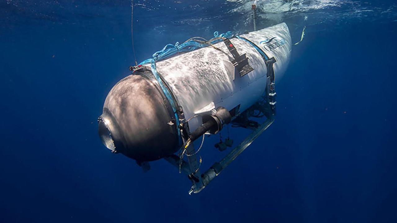 Experts have weighed in on what will happen to the sub when it runs out of oxygen. Picture: OceanGate Expeditions / AFP