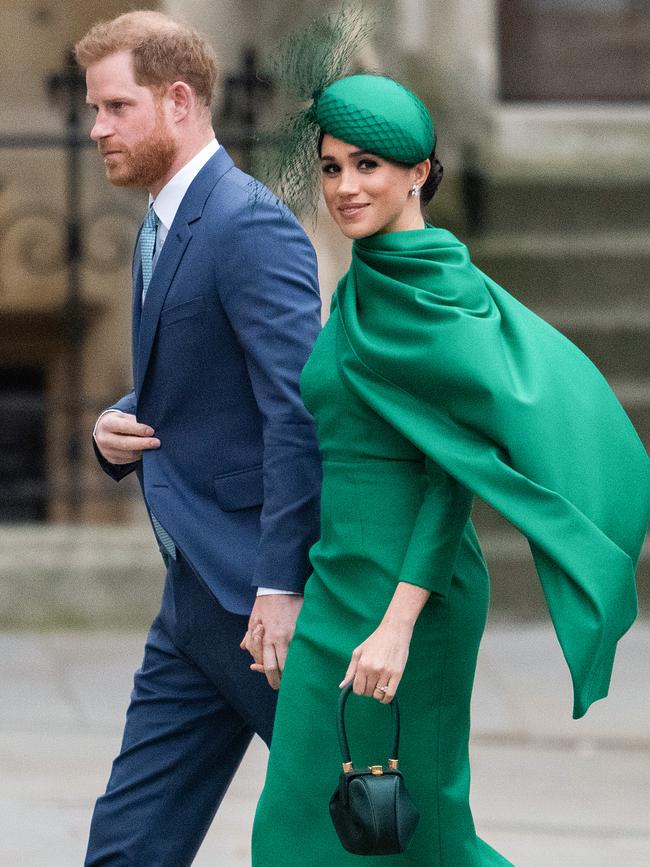 Harry and Meghan attend the Commonwealth Day Service 2020 in March this year. Picture: Getty Images