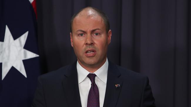 Treasurer Josh Frydenberg has delivered how the government will respond to the recommendations. Picture: Kym Smith