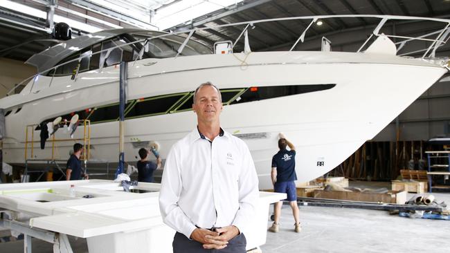 Riviera Australia chairman Rodney Longhurst at his Coomera facility. Picture: Tertius Pickard