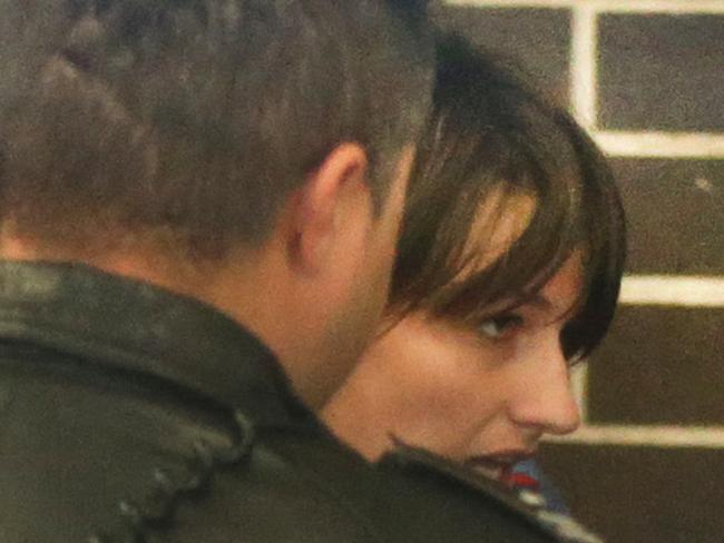 Harriet Wran arrives at Liverpool Court after being arrested in relation to murder of Daniel McNulty. Picture: Cameron Richardson