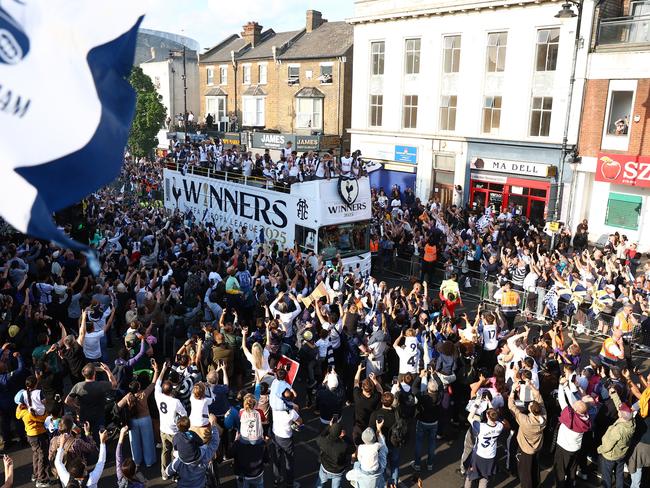 The win was Tottenham’s their first major trophy in 17 years. Picture: Getty