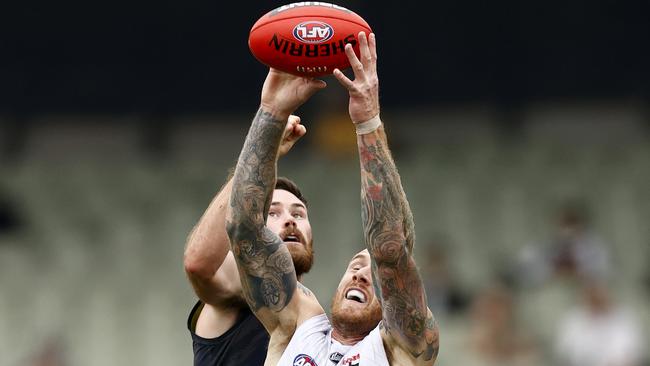 Mitch McGovern has moved into defence this year. Picture: Getty Images