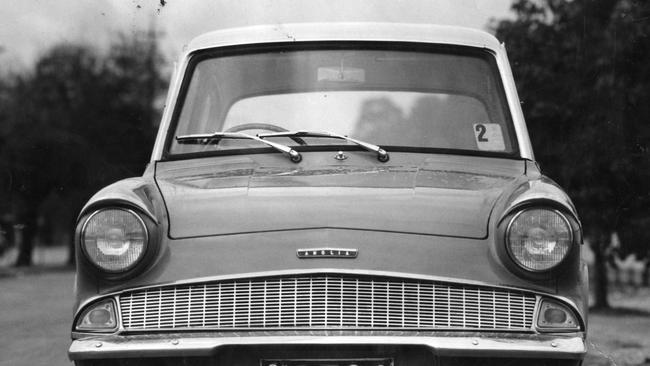 <i>The top half of a Ford Anglia. Our archives didn’t have a photo that fit our modern online image shapes. Picture: Supplied</i>.