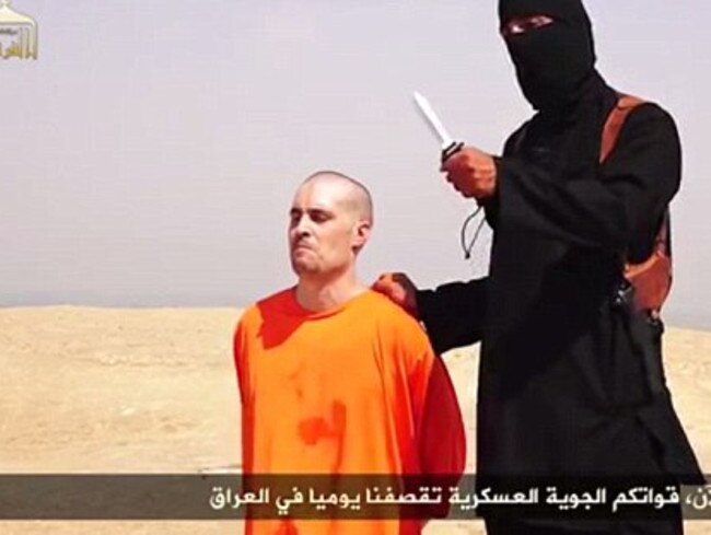US journalist James Foley was murdered by IS militants. Picture: YouTube