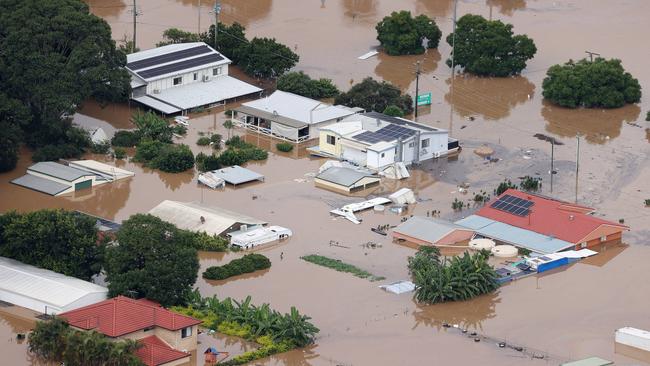 Hundreds were left homeless and roads, bridges, and sporting fields were destroyed across Ipswich after the 2022 floods. Picture: Liam Kidston