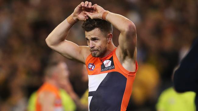 Deledio after last year’s preliminary final loss to the Tigers. Picture: Phil Hillyard