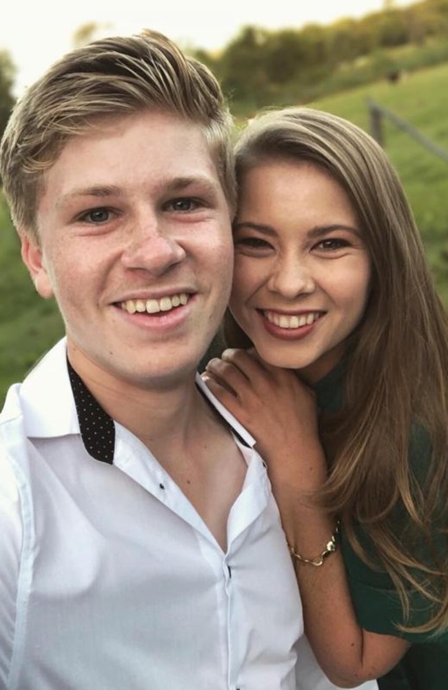 Bindi Irwin and brother Robert Irwin.