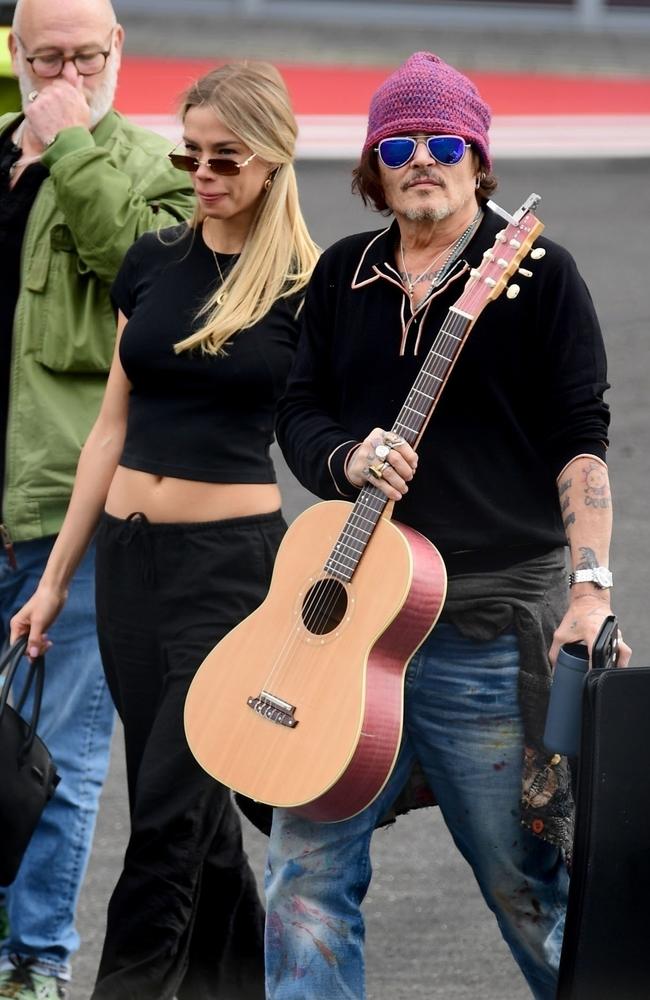 Johnny Depp is seen out in London with Russian beautician and model Yulia Vlasova. Picture: BACKGRID