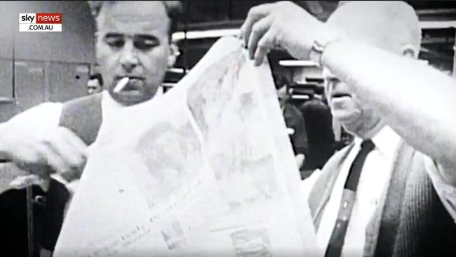 The Sky News documentary 'The Australian: 60 Years of News' also takes a look at the history of the masthead. Picture: Sky News