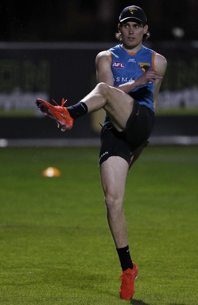 Will Day is racing to be fit for the Hawks’ elimination final. Picture: Michael Klein