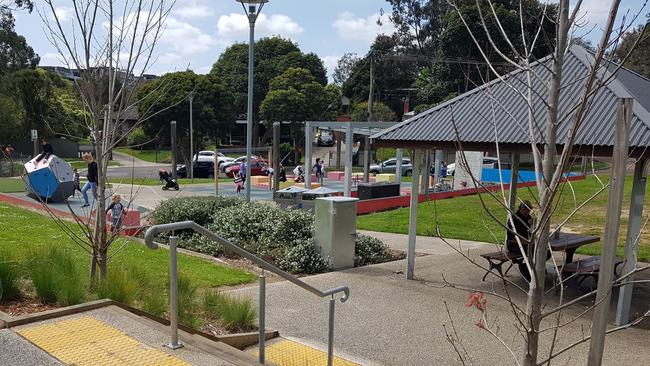 Police have been dealing with reports of illegal gatherings at Ringwood's Sherbrook Park during coronavirus restrictions. Picture: Kiel Egging.