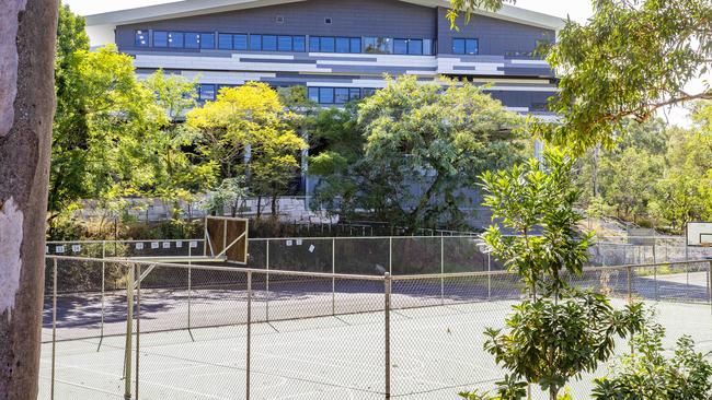 Fencing work around the Queensland Academy for Science Mathematics and Technology last year became a local state election issue. Picture: Richard Walker