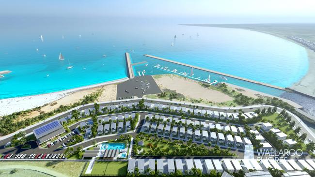 Artist's impression of $220m Wallaroo Shores housing development. Supplied by Monopoly Property Group