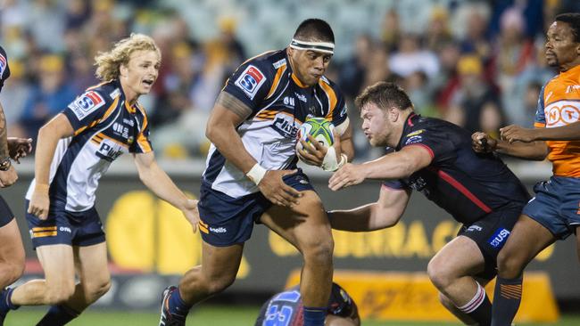 Allan Alaalatoa (C) should be an automatic pick for Wallabies selectors. Picture: AAP