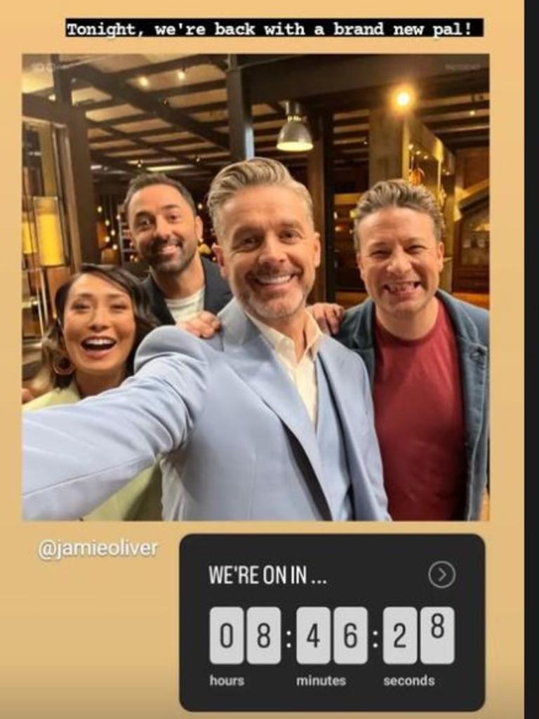 Melissa Leong's Instagram story in the lead up to what was to be the 2023 MasterChef Australia premiere. Picture: fooderati/Instagram