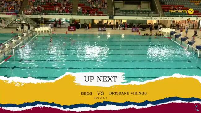 Replay: BGGS v Brisbane Vikings Red (18&U Girls White Bronze Medal)—Water Polo Queensland State Titles 18&U Day 1