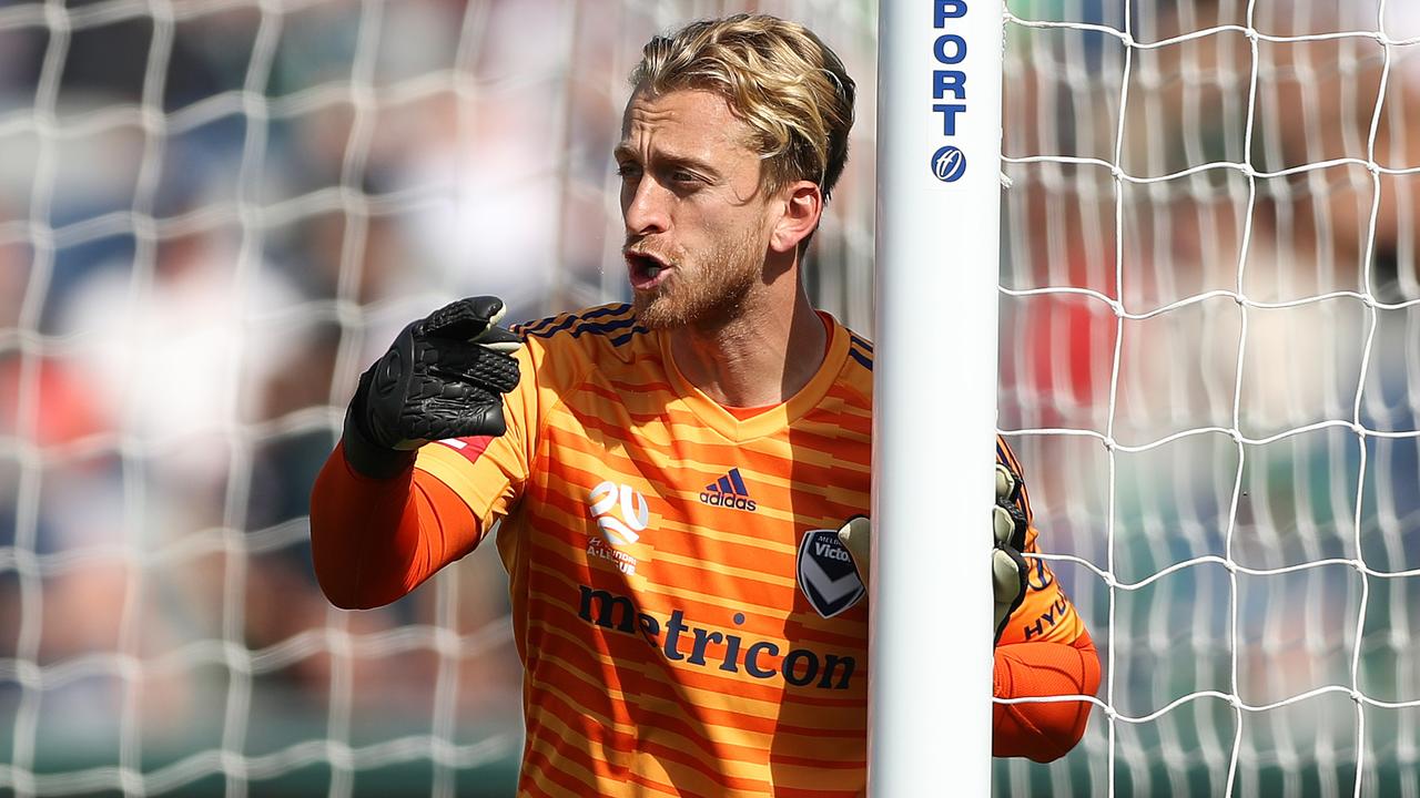 Melbourne Victory goalkeeper Lawrence Thomas. Picture: Getty Images