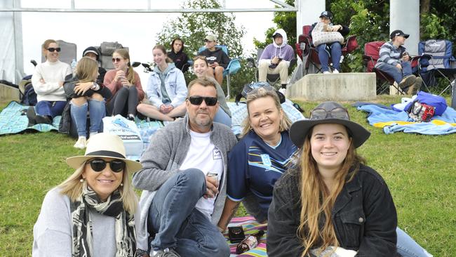Coffs Coast league fans enjoy the atmosphere at the Cronulla Sharks v Gold Coast Titans match at C.ex Stadium Coffs Harbour. Photo: Tim Jarrett