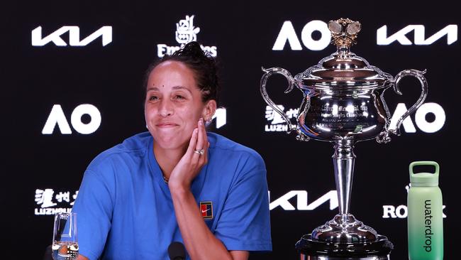 The 29-year-old American won her maiden grand slam title. (Photo by Darrian Traynor/Getty Images)