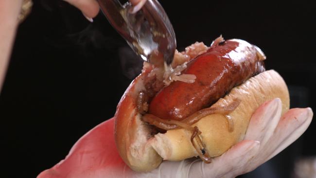 Authentic German sausage.