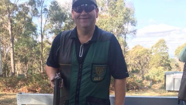 Adam Brooks, Liberal candidate for the seat of Braddon, at the Fossil Bank Clay Target Club in Sassafras, northwest Tasmania. Picture: Supplied